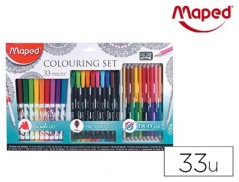 SET MAPED DESENHO MANDALAS 33 PECAS