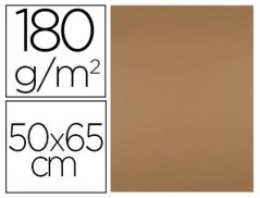 CARTOLINA LIDERPAPEL 50X65 180 GR CASTANHO ESCOLAR EMBALAGEM
