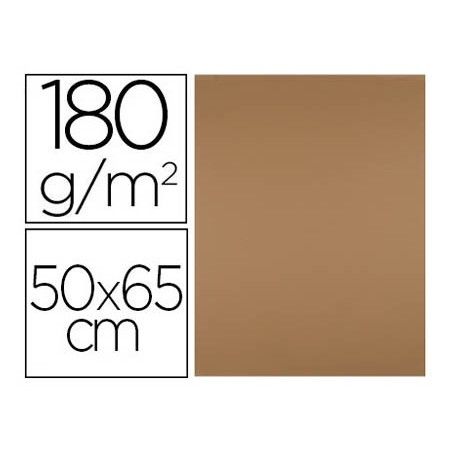 CARTOLINA LIDERPAPEL 50X65 180 GR CASTANHO ESCOLAR EMBALAGEM