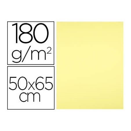 CARTOLINA LIDERPAPEL 50X65 180 GR AMARELO MEDIO EMBALAGEM DE