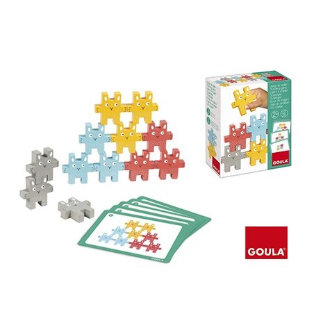JOGO GOULA DIDACTICO EMPILHÁVEL COELHOS