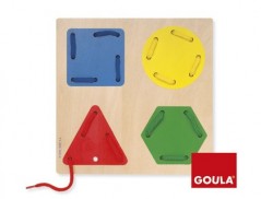 JOGO GOULA DIDACTICO ENFIAR FORMAS GEOMETRICAS