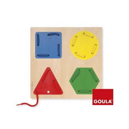 JOGO GOULA DIDACTICO ENFIAR FORMAS GEOMETRICAS
