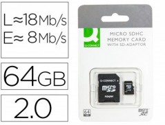 CARTAO DE MEMORIA SD MICRO Q-CONNECT FLASH 64 GB CLASSE 10 C