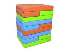 COLCHÃO DE DORMIR SUMO DIDACTIC 110X60X10 CM COR CELESTE