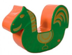 CAVALO SUMO DIDACTIC LARANJA / VERDE 90X25X59 CM