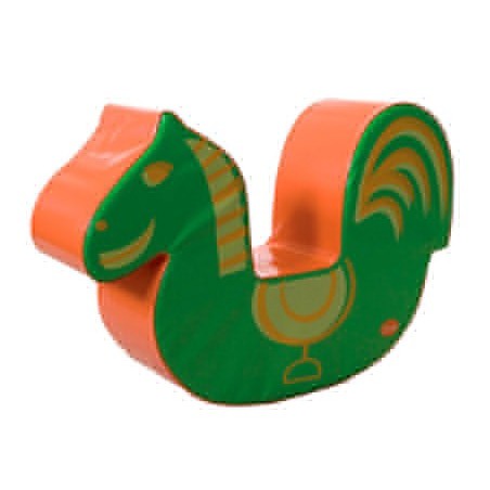 CAVALO SUMO DIDACTIC LARANJA / VERDE 90X25X59 CM