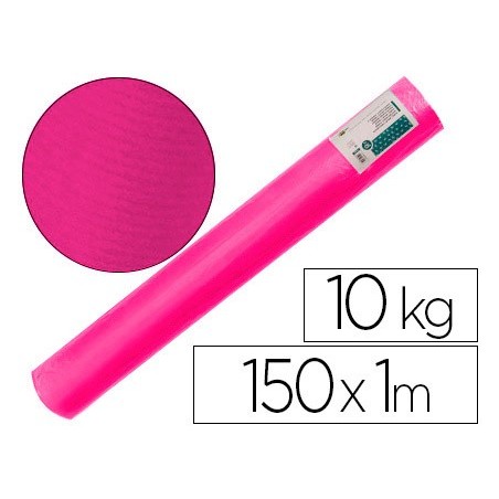 PAPEL KRAFT VERGE LIDERPAPEL FUCSIA BOBINA 10 KG