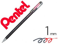 12un ROLLER PENTEL K110 DUAL METALLIC COR PRETO E VERMELHO M