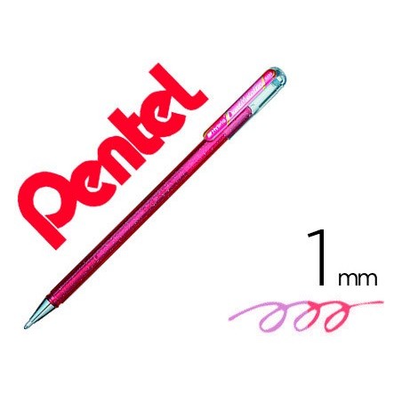 12un ROLLER PENTEL K110 DUAL METALLIC COR ROSA E ROSA METALI