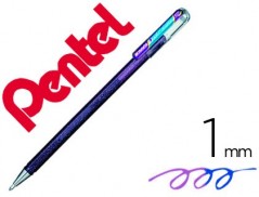 12un ROLLER PENTEL K110 DUAL METALLIC COR VIOLETA E AZUL MET