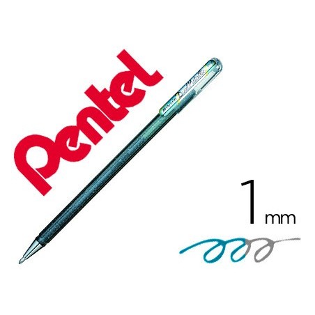 12un ROLLER PENTEL K110 DUAL METALLIC COR PRATA