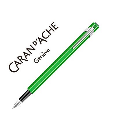 CANETA CARAN D'ACHE 840 POP LINE VERDE LIMAO FLUOR A CORPO A