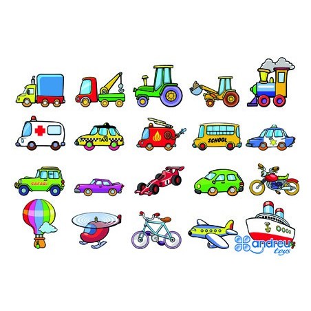 JOGO ANDREUTOYS VEICULOS MAGNETICOS 8 CM CAIXA DE 20 UNIDADE