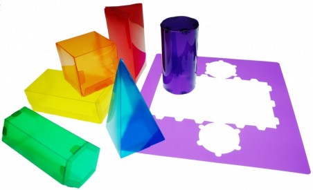 JOGO MODELOS 3D HENBEA PLASTICO FLEXIVEL FORMAS GEOMETRICAS