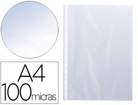 BOLSA CATALOGO Q-CONNECT DIN A4 100 MC CRISTAL BOLSA DE 10 U