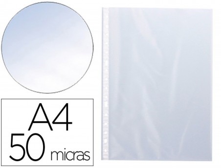 BOLSA CATALOGO Q-CONNECT DIN A4 50 MC CRISTAL BOLSA DE 10 UN