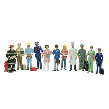 JOGO MINILAND FIGURAS COMERCIO E PROFISSOES CAIXA DE 11 UNID