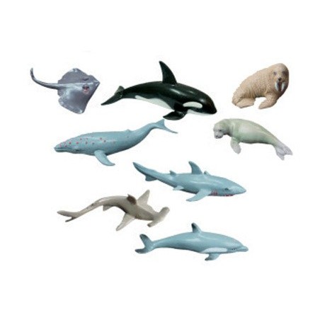 JOGO MINILAND ANIMAIS MARINHOS 8 FIGURAS