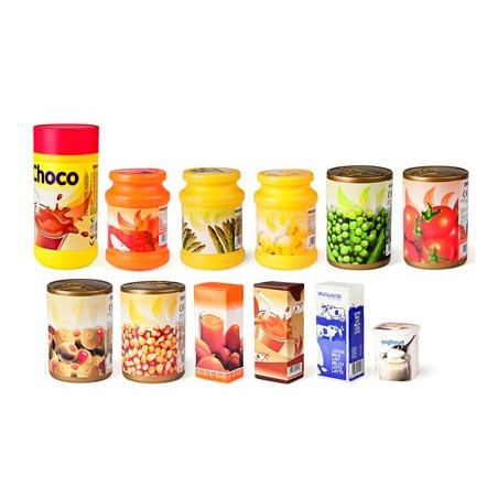 JOGO MINILAND ALIMENTOS EMPACOTADOS 12 PEÇAS