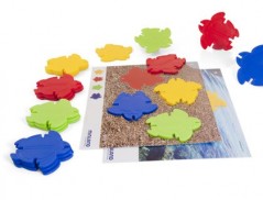 JOGO MINILAND TARTARUGAS 20 PEÇAS + 18 ATIVIDADES