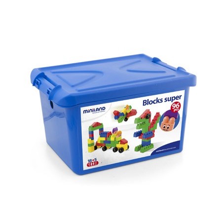 JOGO MINILAND SUPER BLOCKS 96 PEÇAS