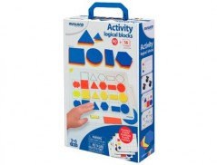JOGO MINILAND ACTIVITE LOGICAL BLOCKS 60 BLOCOS + 16 ATIVIDA