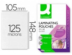 BOLSA DE PLASTIFICAR Q-CONNECT 105 X 148 MM DIN A6 125 MC CA