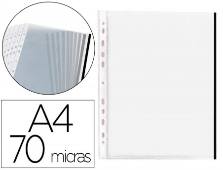 BOLSA CATALOGO Q-CONNECT DIN A4 70 MC PP CRISTAL COM BORDA P