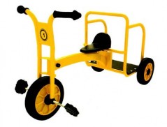 TRICICLO AMAYA ESCOLAR INDIVIDUAL DE AÇO GALVANIZADO COM ROD