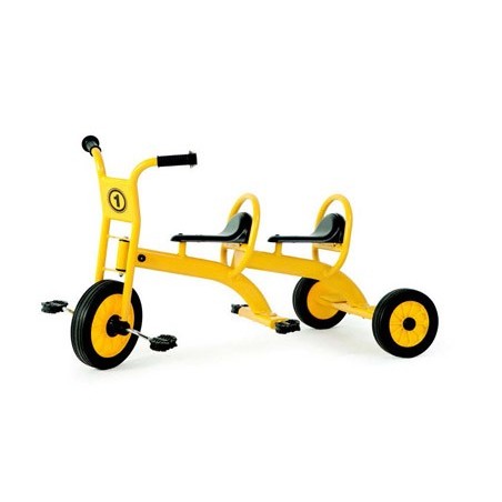 TRICICLO AMAYA ESCOLAR DUPLO DE AÇO GALVANIZADO COM RODAS DE