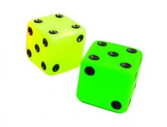 DADOS AMAYA EM GOMA EVA 15X15 CM