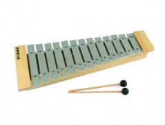 CARRILHAO AMAYA COM BAQUETAS EM MADEIRA DE PINHO E METAL 48X