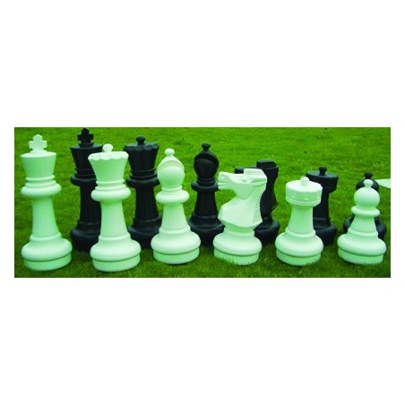 XADREZ GIGANTE AMAYA COM 32 PEÇAS 16 BRANCAS E 16 PRETAS