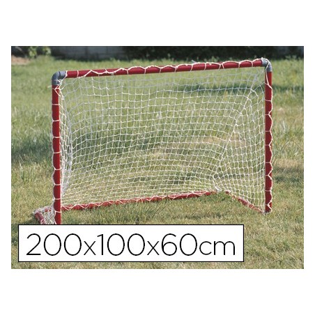 BALIZA DE FUTEBOL AMAYA COM REDE DESMONTAVEL EM TUBO DE PVC