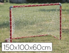 BALIZA DE FUTEBOL AMAYA COM REDE DESMONTAVEL EM TUBO DE PVC