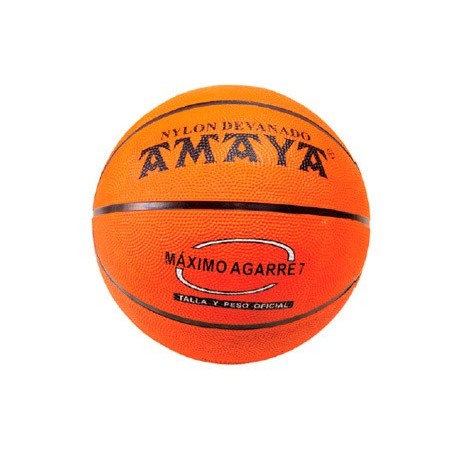 BOLA AMAYA DE BASQUETEBOL BORRACHA LARANJA N 6