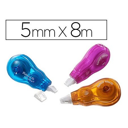 21un FITA CORRETORA PELIKAN 5 MM X 8 M CORES FANTASIA, SORTI