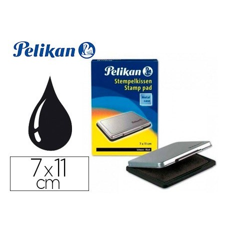 ALMOFADA PARA CARIMBOS PELIKAN Nº 2, 7 X 11 CM PRETO