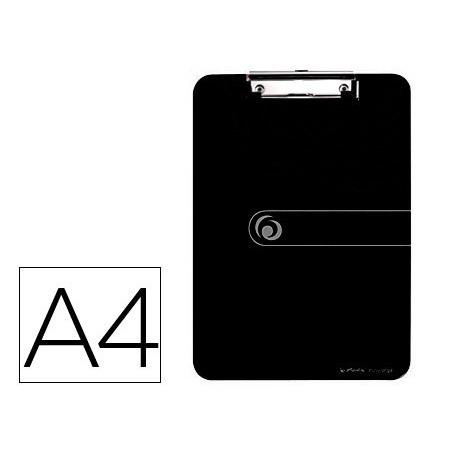 PRANCHETA COM MOLA HERLITZ FORMATO A4  PRETO OPACO