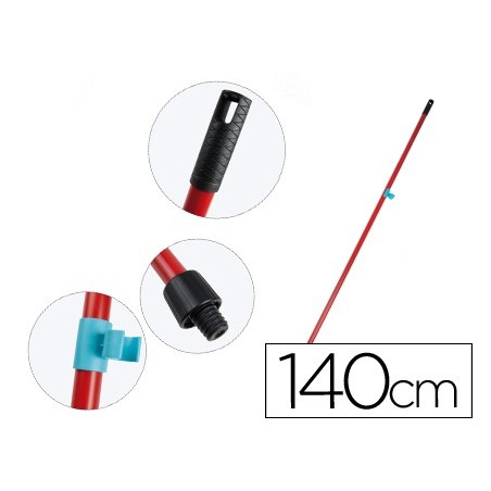 CABO PARA VASSOURA OU ESFREGONA EM METAL UNIVERSAL COM ADAPT