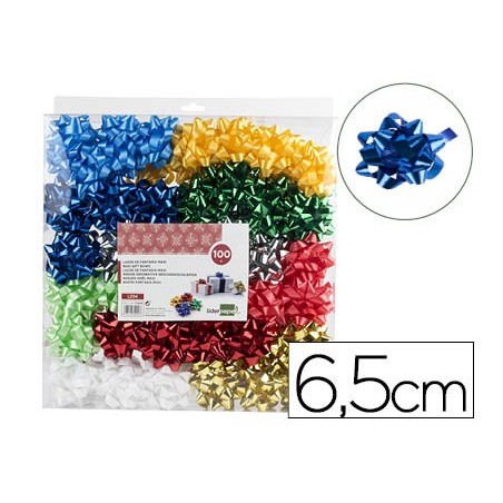 100un LACOS LIDERPAPEL FANTASIA MAXI CORES METALIZADOS SORTI