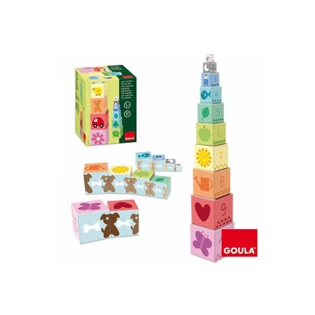 JOGO DISET DIDATICOS CUBOS EMPILHAVEIS 10