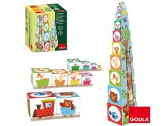 JOGO DISET DIDATICOS CUBOS EMPILHAVEIS FIGURAS DEL BOSQUE