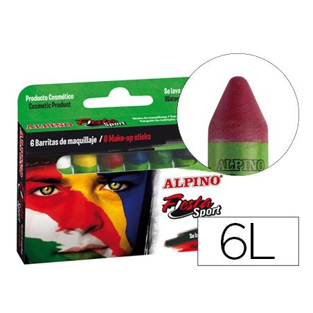 BARRA MAQUILHAGEM ALPINO SET DE MAQUILHAGEM SPORT 6 CORES