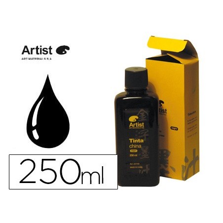 TINTA CHINA ARTIST PRETA FRASCO 200 ML