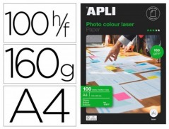 PAPEL FOTOGRAFICO APLI GLOSSY DUPLA FACE DIN A4 PACK DE 100