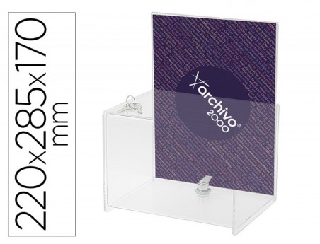 CAIXA DE SUGESTOES ARCHIVO 2000 COM CHAVE DE POLIESTIRENO TR