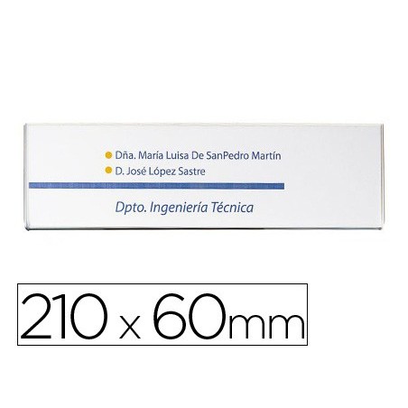 INDENTIFICADOR DE PAREDE ARCHIVO 2000 COM ADESIVO POSTERIOR