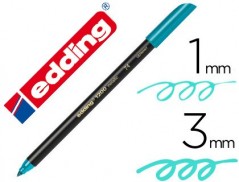 10un MARCADOR EDDING PONTA FIBRA 1200 VERDE METALIZADO N 74